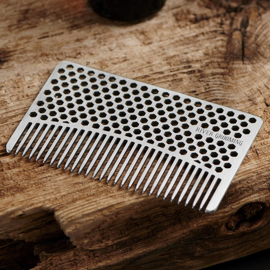 River Grooming Peigne En Acier "carte De Crédit" 8 River Grooming Peigne En Acier "carte De Crédit" – Image 6
