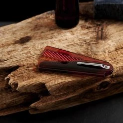 Collin Rowe Peigne De Poche Pliable Marron à Dents Fines -Arkai Atlas Shop rel megashoot beardcare 1 16491