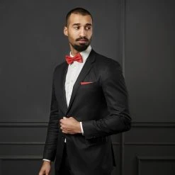 Trendhim Pochette De Costume Classique Rouge -Arkai Atlas Shop rel megashoot bow ties 12522 1