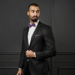 Trendhim Pochette De Costume Classique Violet Foncé -Arkai Atlas Shop rel megashoot bow ties 12642 1