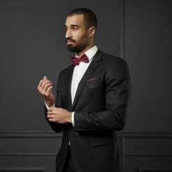 Trendhim Pochette De Costume Classique Bordeaux -Arkai Atlas Shop rel megashoot bow ties 19785 1