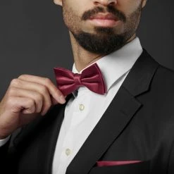 Trendhim Pochette De Costume Classique Bordeaux -Arkai Atlas Shop rel megashoot bow ties 19785 3