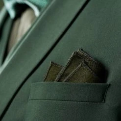 Tailor Toki Pochette De Costume En Laine Vert Olive, Coutures à La Main -Arkai Atlas Shop rel st. patricks day killian 1x1 1 1olivegreen small