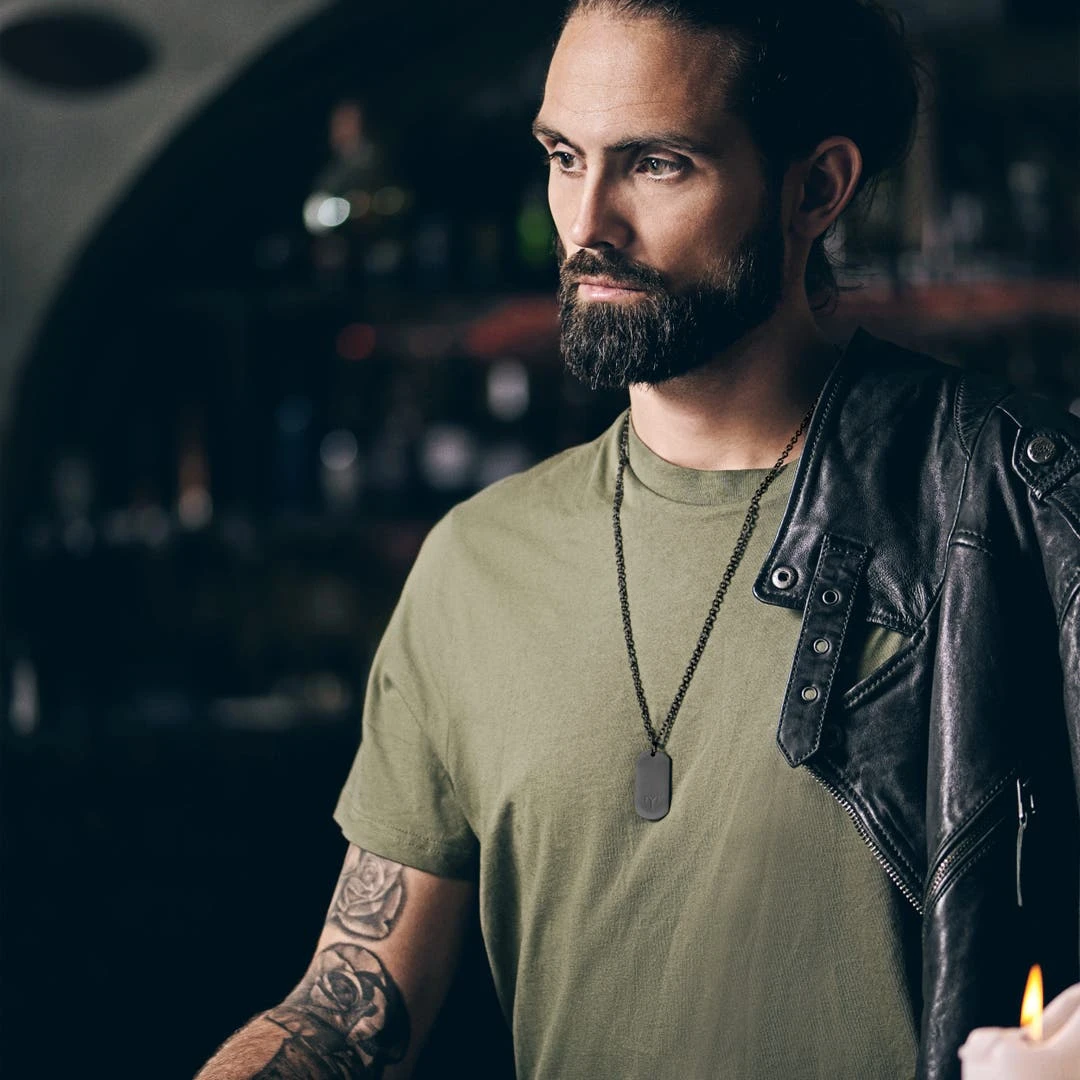 Lucleon Collier Zodiaque En Acier Gunmetal - Le Bélier 5 Lucleon Collier Zodiaque En Acier Gunmetal - Le Bélier – Image 3