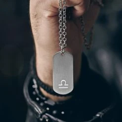 Lucleon Collier Zodiaque En Acier Argenté - La Balance -Arkai Atlas Shop rel zodiac 21949 1x1 1bm