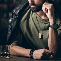 Lucleon Collier Zodiaque En Acier Doré - Le Verseau -Arkai Atlas Shop rel zodiac 21953 1x1 1