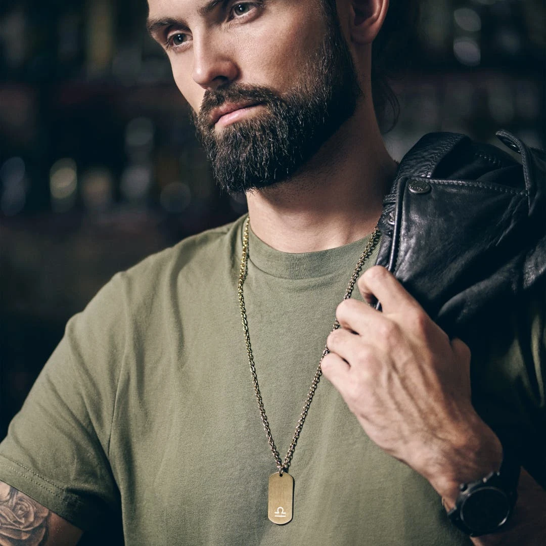 Lucleon Collier Zodiaque En Acier Doré - La Balance 5 Lucleon Collier Zodiaque En Acier Doré - La Balance – Image 3