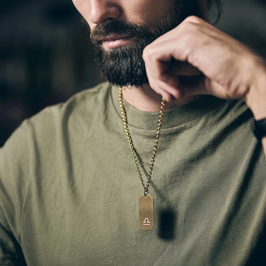 Lucleon Collier Zodiaque En Acier Doré - La Balance 4 Lucleon Collier Zodiaque En Acier Doré - La Balance – Image 2