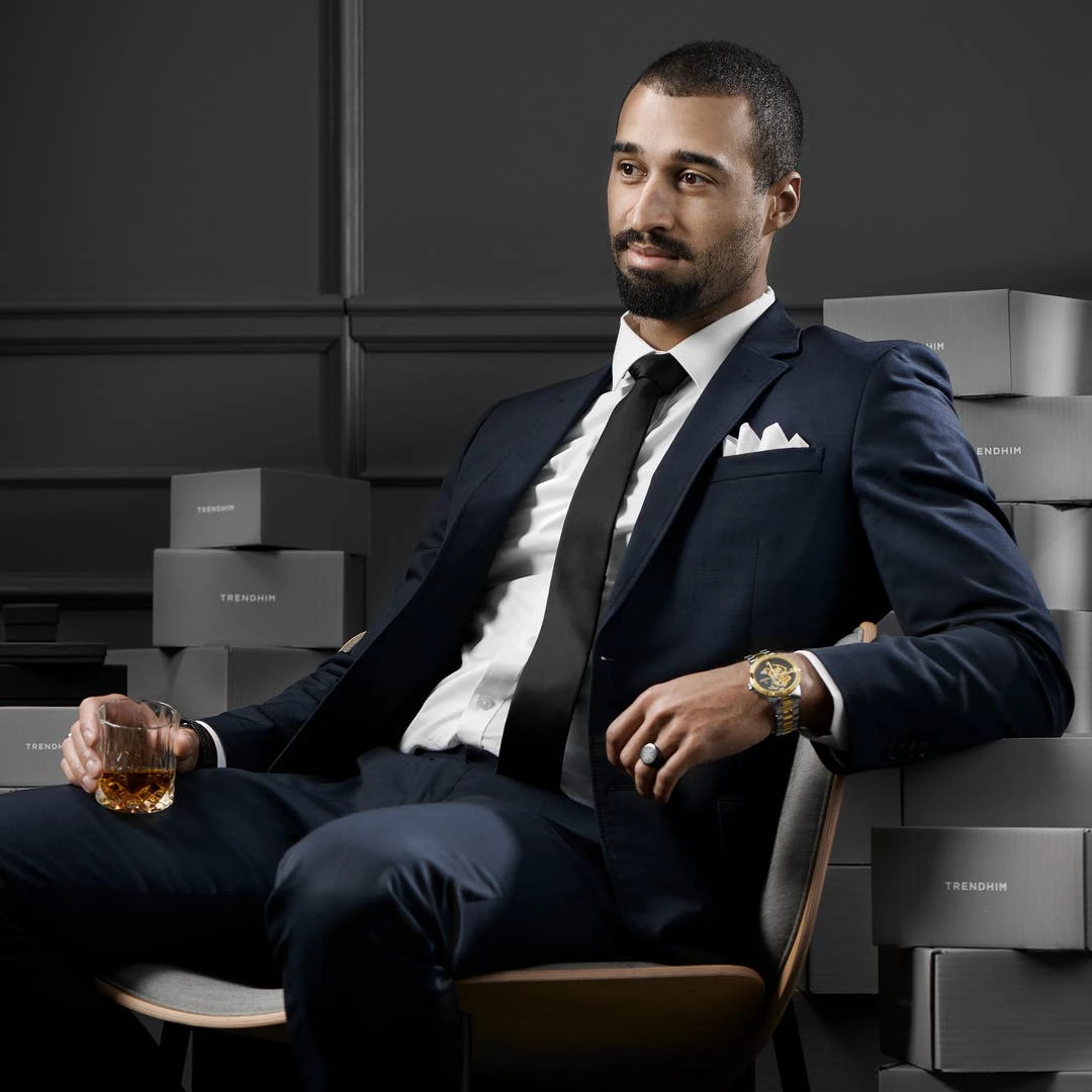 Trendhim Pochette De Costume Classique Blanche à Bords Renforcés 7 Trendhim Pochette De Costume Classique Blanche à Bords Renforcés – Image 5