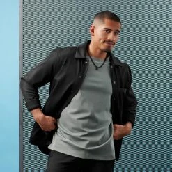 Lucleon Collier Caleb Amager à Double Chaîne Noire, Maille Dorée Et Pendentif Smiley -Arkai Atlas Shop rst acpa collectionpage black 23061 bjarkejohansen 1