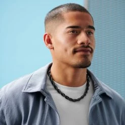 Lucleon Chaîne à Maille Cordée En Acier Bronze Gunmétal Amager Collin - 10 Mm -Arkai Atlas Shop rst acpa collectionpage black 23066 bjarkejohansen 2