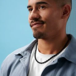 Lucleon Chaîne à Maille Cordée En Acier Bronze Gunmétal Amager Collin - 6 Mm -Arkai Atlas Shop rst acpa collectionpage black 23069 bjarkejohansen 3