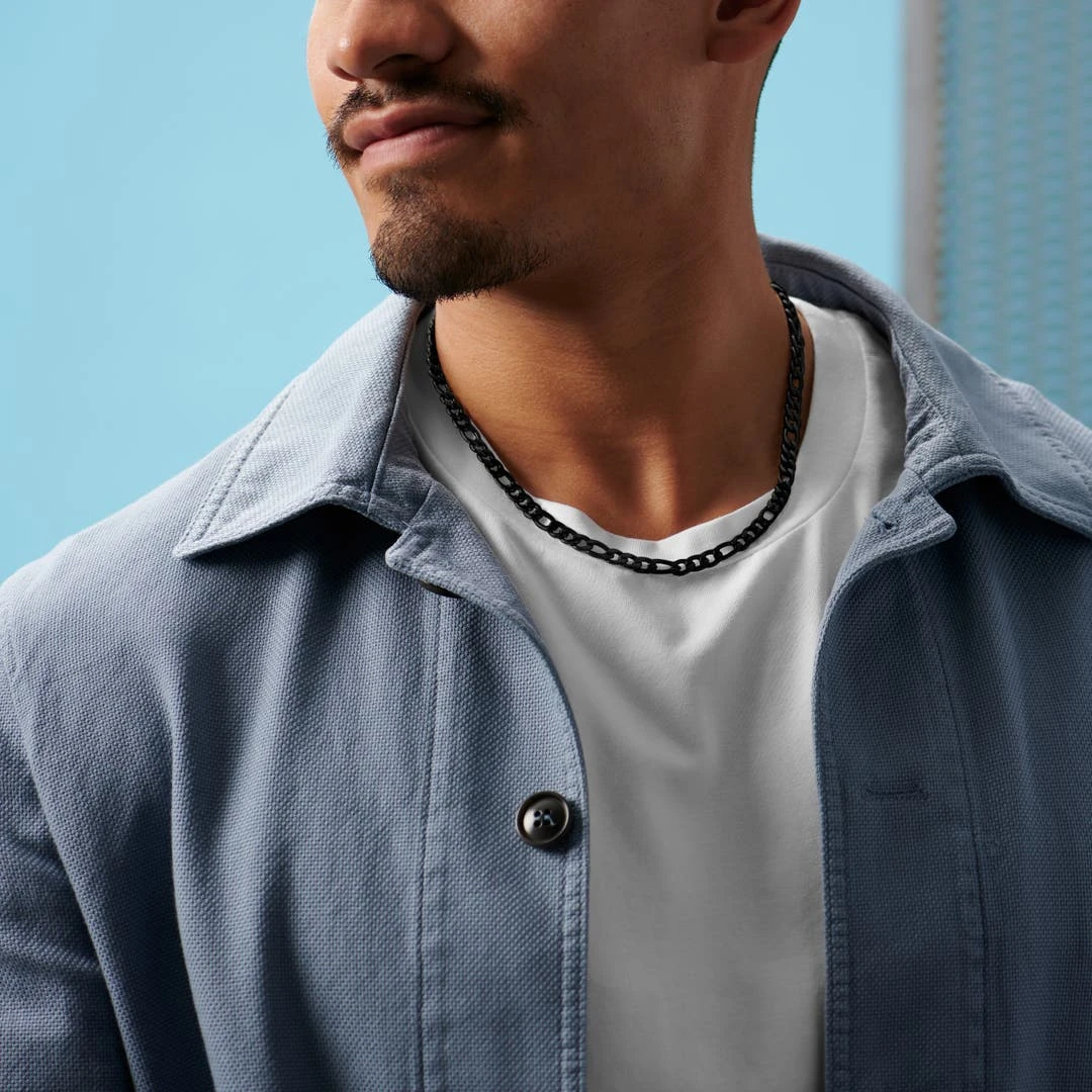 Lucleon Chaîne Figaro Couleur Gunmetal Curtis Amager 6 Lucleon Chaîne Figaro Couleur Gunmetal Curtis Amager – Image 4