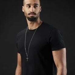 Fort Tempus Petite Croix Noire Avec Chaine En Acier Inoxydable -Arkai Atlas Shop rst megashoot neck 3061 1