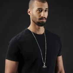 Fort Tempus Collier En Acier Avec Marteau De Thor Argenté -Arkai Atlas Shop rst megashoot neck 4685 1