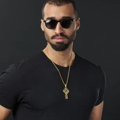 Fort Tempus Collier à Croix Celtique Dorée -Arkai Atlas Shop rst megashoot neck2 1 17553