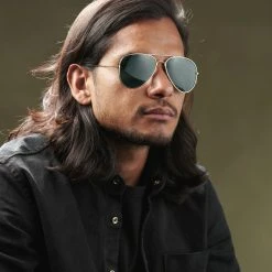 Paul Riley Lunettes Polarisantes Aviator Dorées à Verres Vert Foncé -Arkai Atlas Shop rst megashoot sunglas 13910 2 2