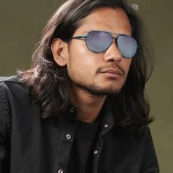 Waykins Lunettes De Soleil Aviateur Bleue Ambit -Arkai Atlas Shop rst megashoot sunglas 3105 2 3