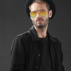 Paul Riley Lunettes De Soleil Aviateur Argentées Et Rouges 12 Paul Riley Lunettes De Soleil Aviateur Argentées Et Rouges -Arkai Atlas Shop rst megashoot sunglasses 13907 1ye 1