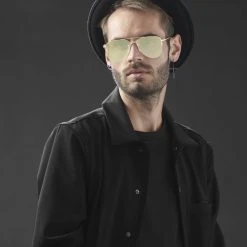 Paul Riley Lunettes De Soleil Aviateurs Or Et Vert -Arkai Atlas Shop rst megashoot sunglasses 13907 1yg