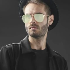 Paul Riley Lunettes De Soleil Aviateurs Or Et Vert -Arkai Atlas Shop rst megashoot sunglasses 13907 2yg