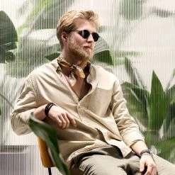 Arkai Occasus | Lunettes De Soleil En Titane Noir à Verres Ronds Polarisés -Arkai Atlas Shop rst spring 23 arkai sunglasses blacktitani 1b