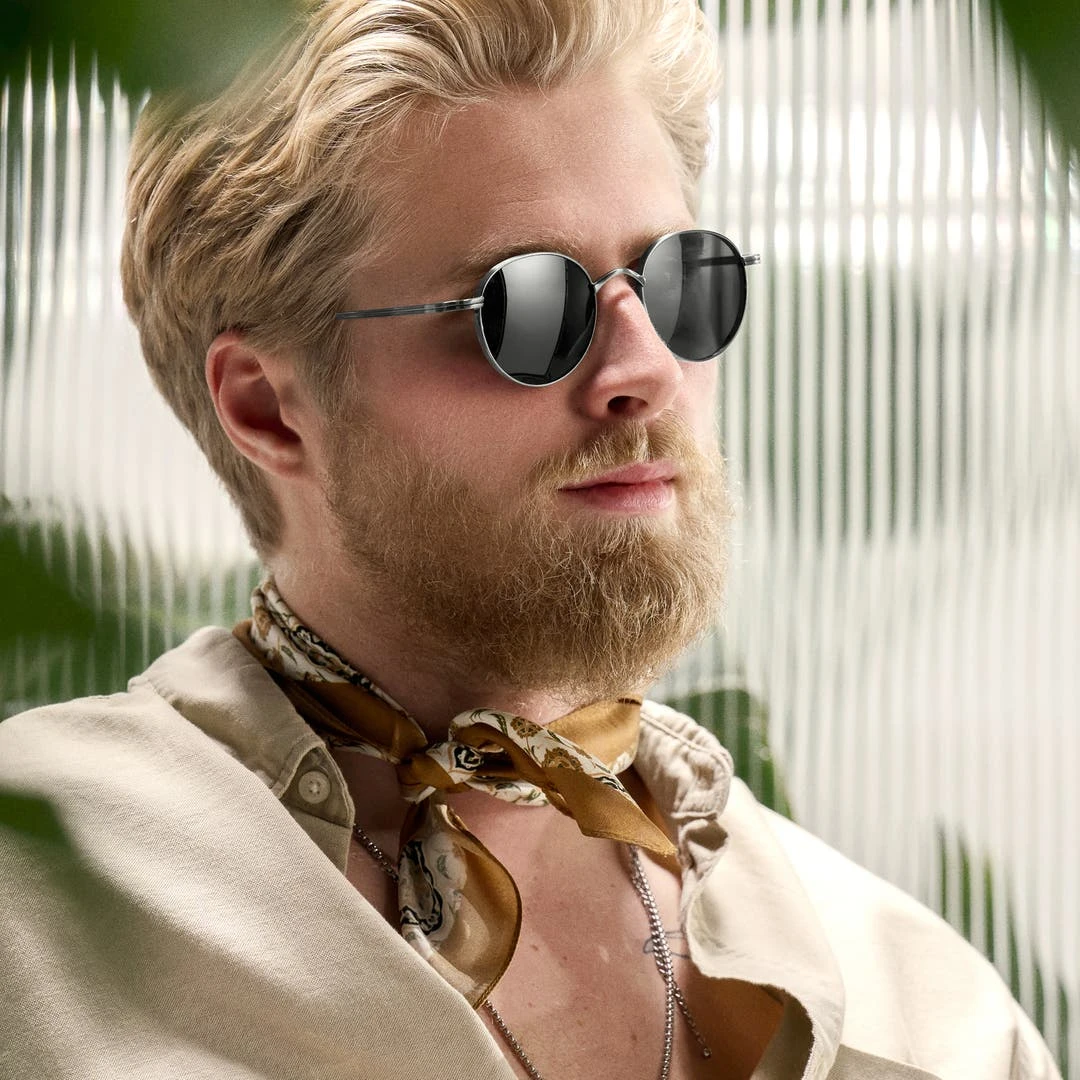 Arkai Occasus | Lunettes De Soleil En Titane Gris Anthracite à Verres Ronds Polarisés 4 Arkai Occasus | Lunettes De Soleil En Titane Gris Anthracite à Verres Ronds Polarisés – Image 2