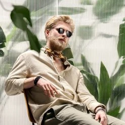 Arkai Occasus | Lunettes De Soleil En Titane Couleur Cuivre à Verres Ronds Polarisés -Arkai Atlas Shop rst spring 23 arkai sunglasses goldandsilver 1b 2