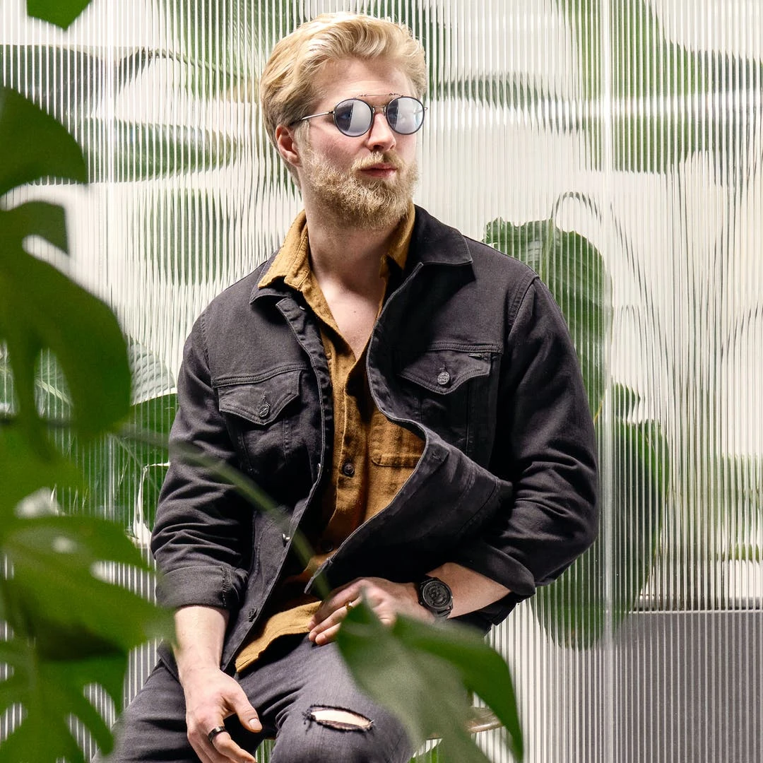 Lucleon Occasus | Lunettes De Soleil Bleues à Verres Ronds Polarisés Et Double Pont 5 Lucleon Occasus | Lunettes De Soleil Bleues à Verres Ronds Polarisés Et Double Pont – Image 3