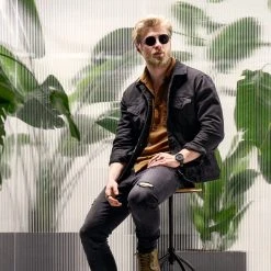 Lucleon Occasus | Lunettes De Soleil Aviator Rondes à Verres Noirs -Arkai Atlas Shop rst spring 23 ll sunglasses roundline silverblack 1c