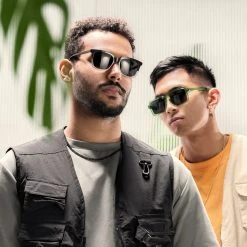 Arkai Occasus | Lunettes De Soleil Rétro Bicolores à Verres Noirs Polarisés -Arkai Atlas Shop rst spring 23 sz sunglasses square greyblack 1b