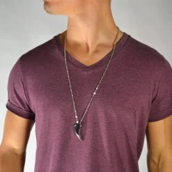 Fort Tempus Pendentif En Acier Inoxydable Croc Argenté -Arkai Atlas Shop s lvtand sta lhalsk de