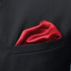 Trendhim Pochette De Costume Rouge Brillant -Arkai Atlas Shop shiny red simple pocket square