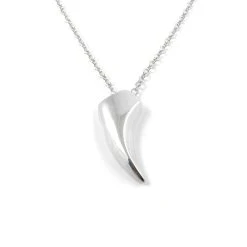 Fort Tempus Pendentif En Acier Inoxydable Croc Argenté