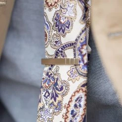 Warren Asher Pince à Cravate Plate Ciselée -Arkai Atlas Shop sq 6