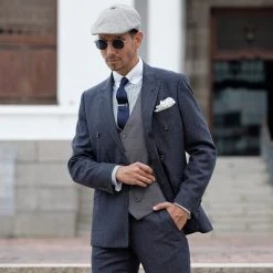 Tailor Toki Pochette De Costume En Soie à Petits Pois -Arkai Atlas Shop square 24