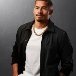 Lucleon Collier à Maillons En Acier Doré 12 Mm -Arkai Atlas Shop ste megashoot 22064 2 1