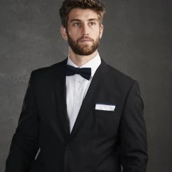 Trendhim Pochette De Costume Blanche à Bords Bleu Marine -Arkai Atlas Shop ste megashoot pocketsqaure 16660 18