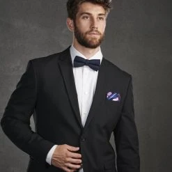 Trendhim Pochette De Costume En Soie à Rayures Bleues Et Roses -Arkai Atlas Shop ste megashoot pocketsquare 15631 12