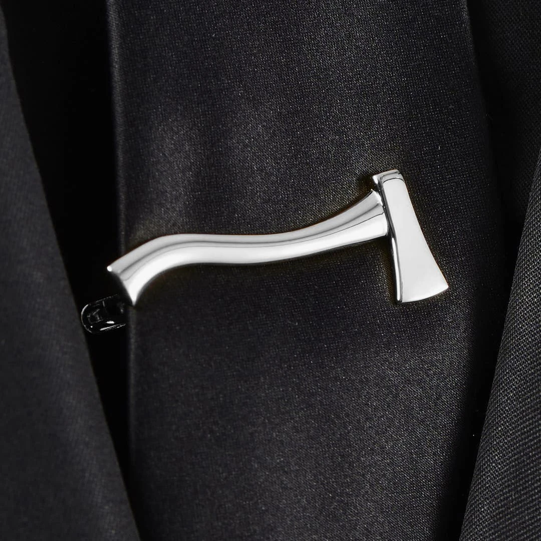 Warren Asher Pince à Cravate Argentée En Forme De Hache 8 Warren Asher Pince à Cravate Argentée En Forme De Hache – Image 6