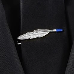 Warren Asher Pince à Cravate Courte Plume D'oie Argentée -Arkai Atlas Shop ste megashoot tieclips 11431 67 bm 11423