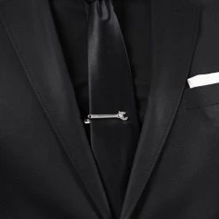 Warren Asher Pince à Cravate Courte Argentée à Clé Anglaise -Arkai Atlas Shop ste megashoot tieclips 11435 69