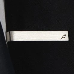 Sidegren Petite Pince à Cravate En Acier Inoxydable Brossé -Arkai Atlas Shop ste megashoot tieclips 13959 2 bm1