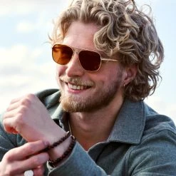 Waykins Lunettes De Soleil Dorées Wolcott Thea Dorées à Verres Bruns -Arkai Atlas Shop ste megashoot2 sunglasses 10 22895