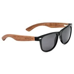 Waykins Lunettes De Soleil Rétro Noires à Verres Polarisés Et Branches En Bois 12 Waykins Lunettes De Soleil Rétro Noires à Verres Polarisés Et Branches En Bois -Arkai Atlas Shop wa39 3